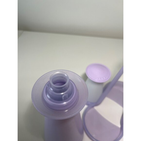 Vintage Tupperware Lilac Condiment Set With Carrier - Picture 5 of 6